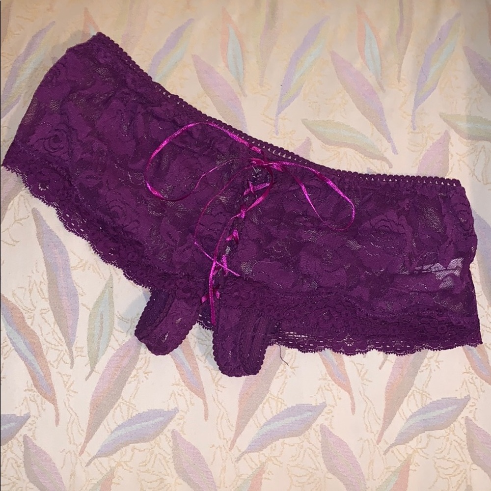Purple split panties